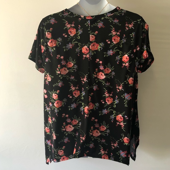 WOMEN’S TUNIC BLOUSE TOP ROUGE COLLECTION SIZE 4X BLACK - Picture 7 of 8